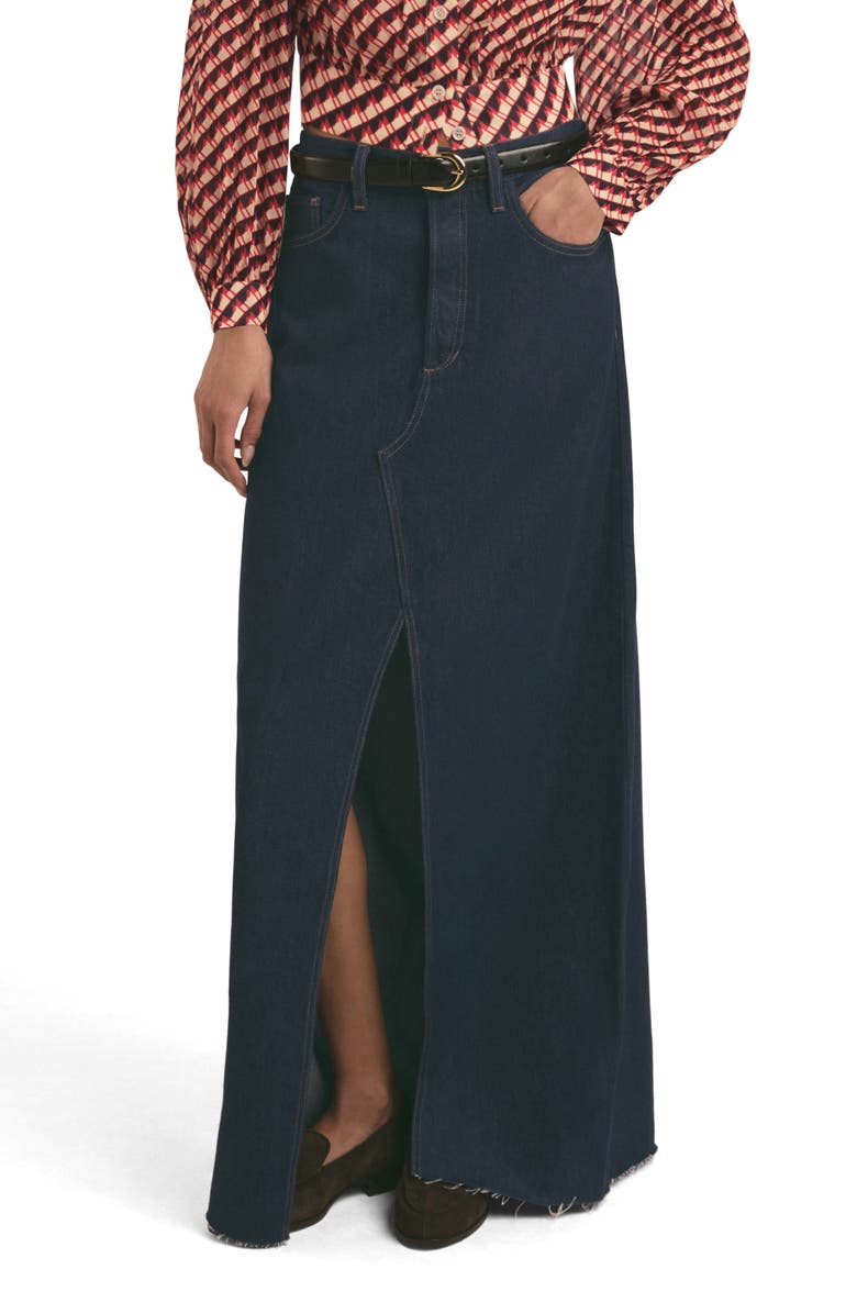 Favorite Daughter The Sunny Denim Maxi Skirt, Main, color, Perth