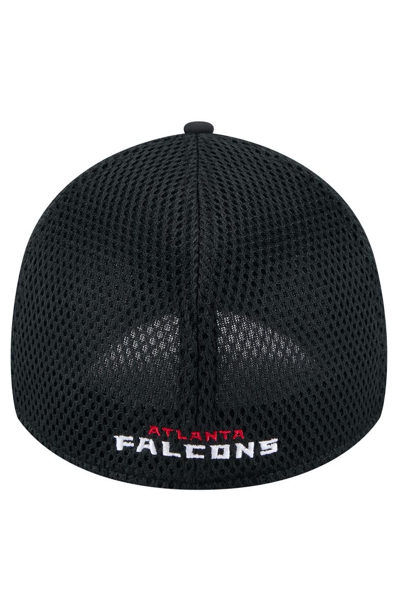 New Era Men's New Era  Black Atlanta Falcons Linear 39THIRTY Flex Hat, Alternate, color, 