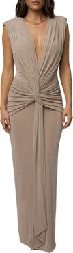 JLUXLABEL Palma Plunge Maxi Dress
