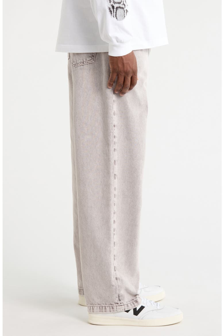 Landon Wide Leg Jeans, Alternate, color, SHALE (CHALK)