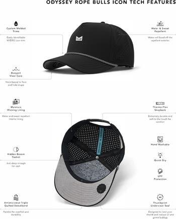 Odyssey Rope Bulls Icon Hydro Performance Snapback Hat<br>