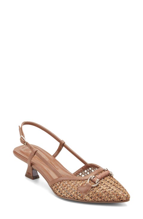 Hetty Pointed Toe Slingback Pump (Women)