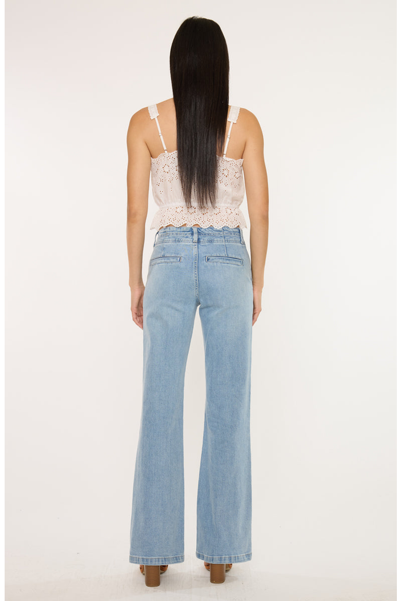 Islan High Rise Wide Flare Jeans, Alternate, color, Medium Light Wash