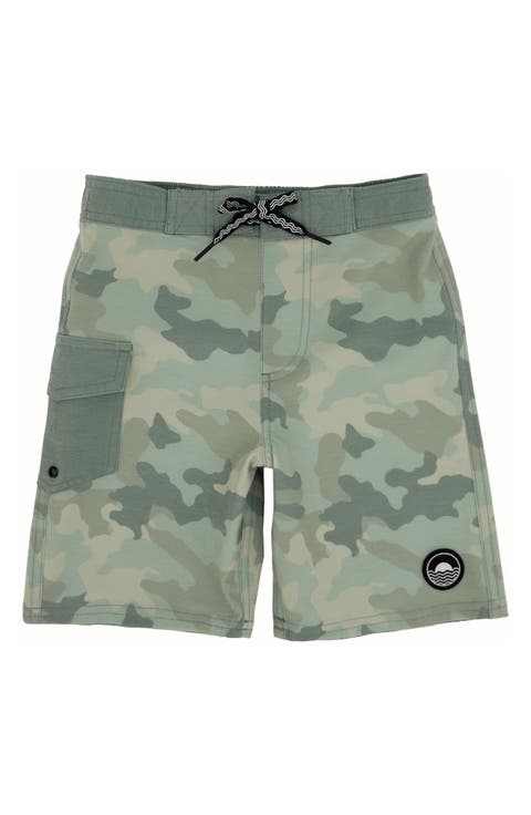 Kids' Camo Long Board Shorts (Little Kid)