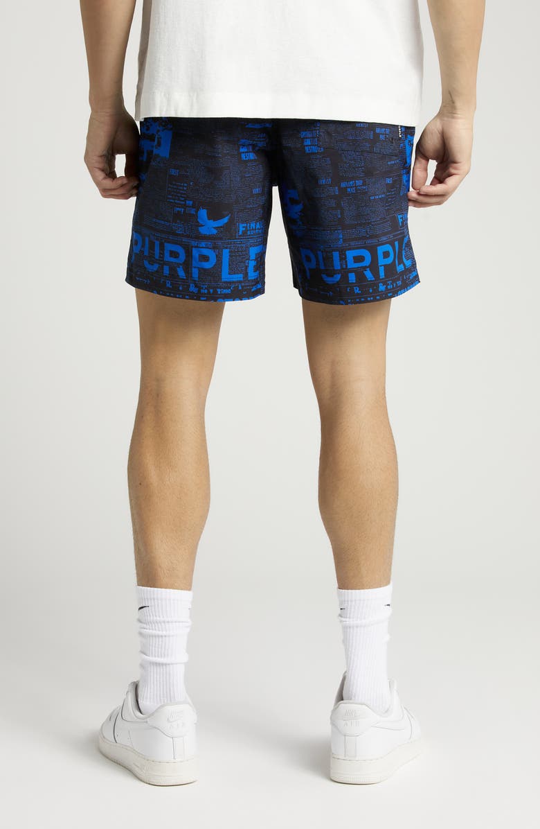 PURPLE BRAND All Around Performance Shorts, Alternate, color, Black