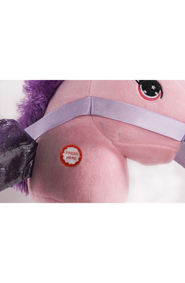 Ponyland 28 Inch Unicorn Stick Horse with Sound Toy, Alternate, color, Multicolored