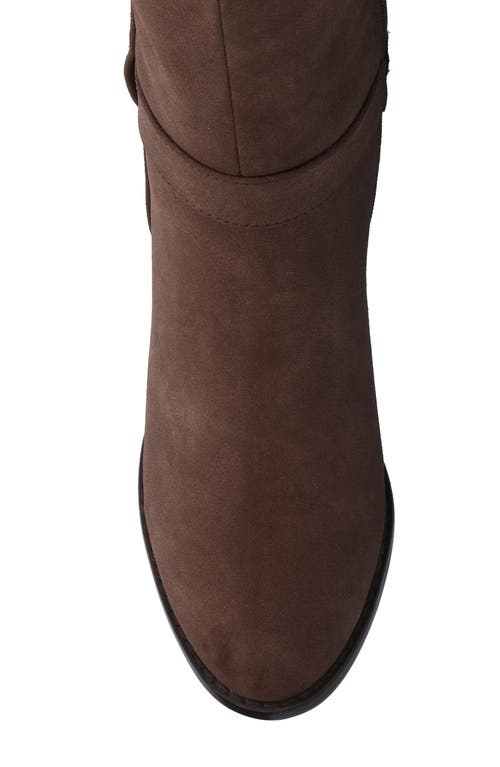 Journee Collection Alyza Faux Shearling Over-the-knee Boot In Brown