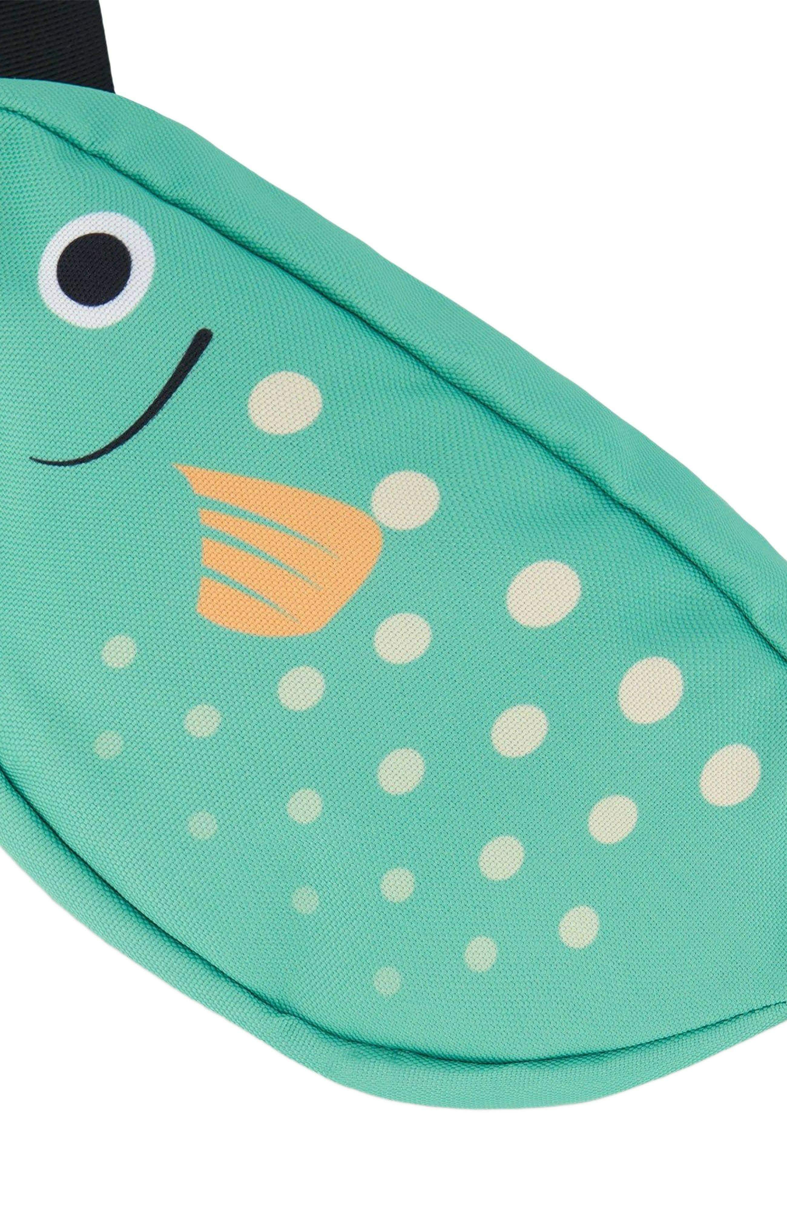 Deux par Deux Kids Unisex Fish Fanny Pack Green, Alternate, color, 