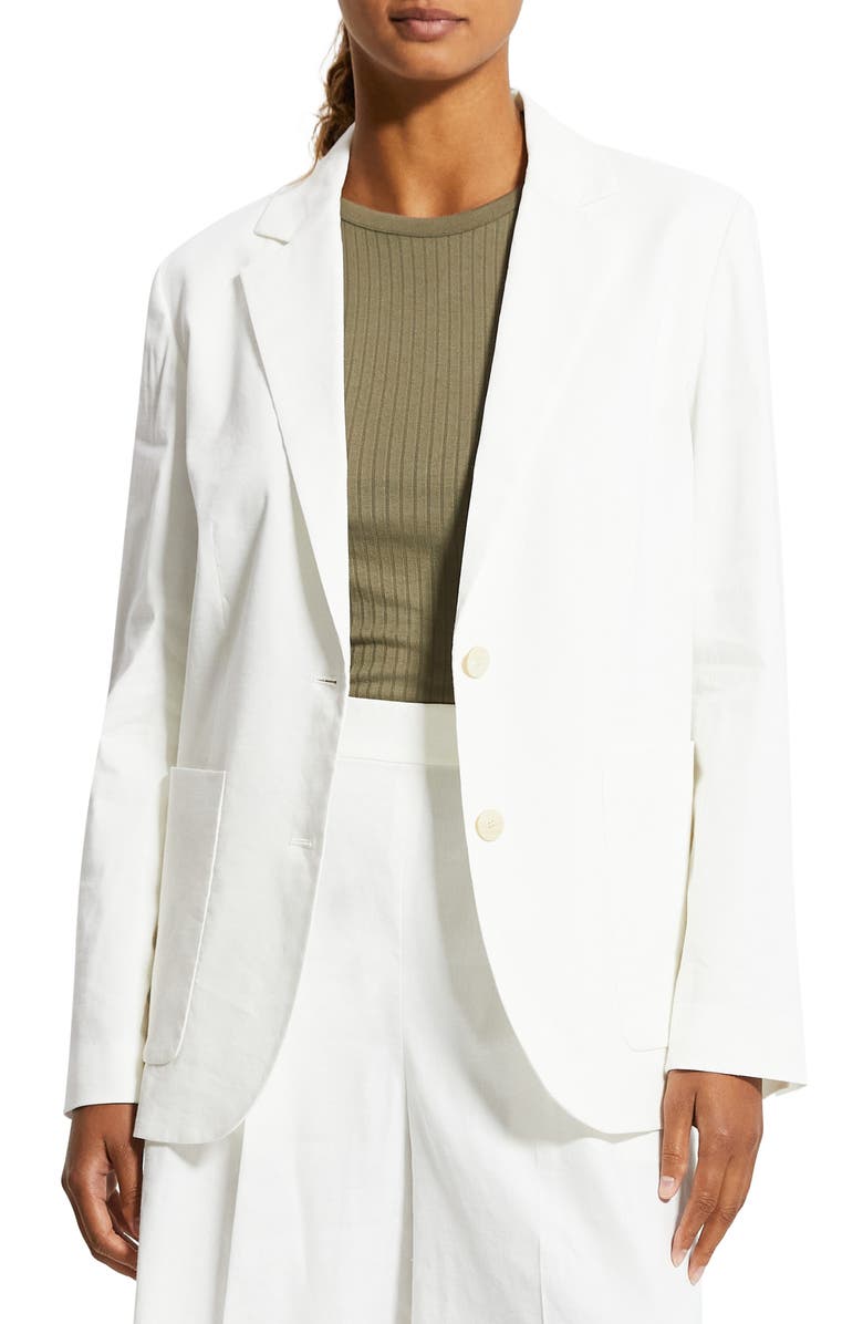 Theory Linen Blend Blazer, Main, color,