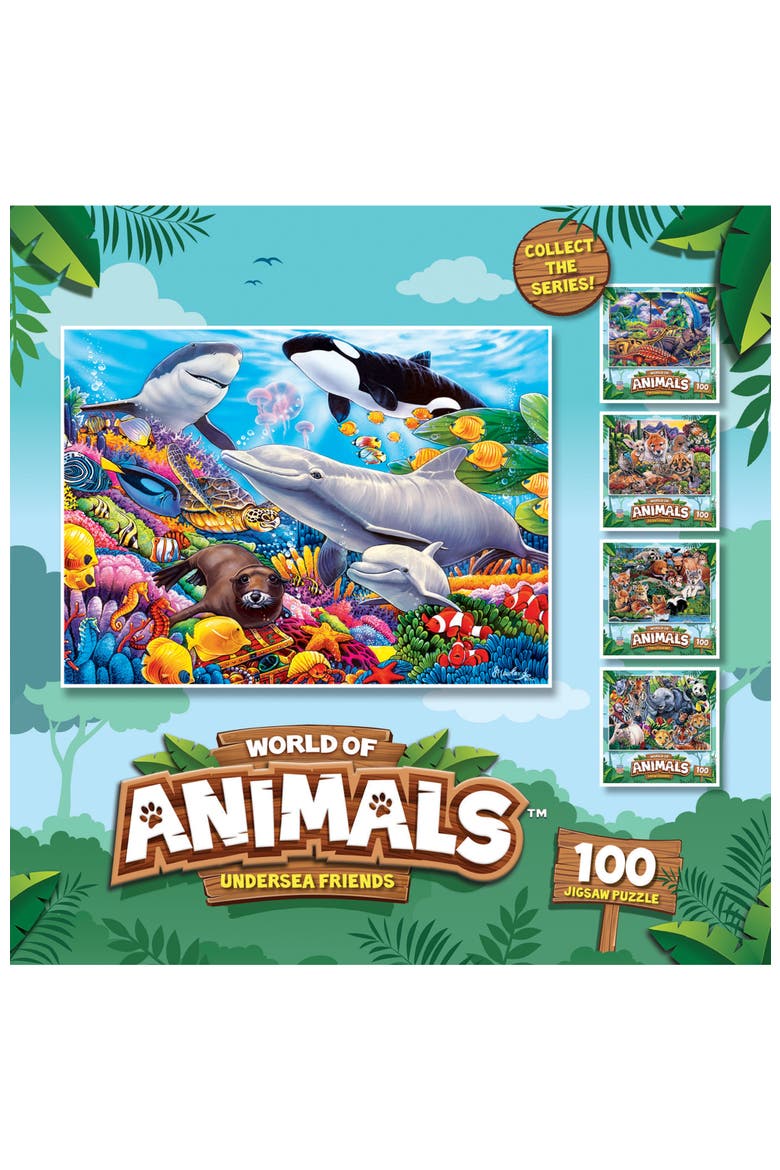 Undersea Friends 100 Piece Jigsaw Puzzle, Alternate, color, Multicolor