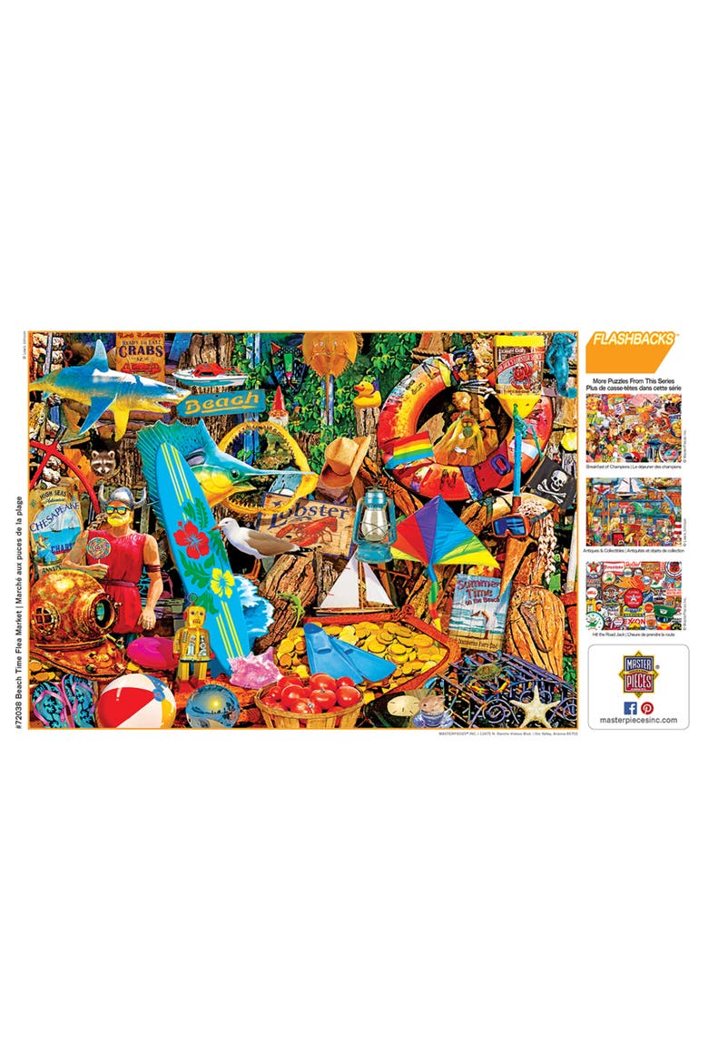 Beach Time Flea Market 1000 Piece Puzzle, Alternate, color, Multicolor