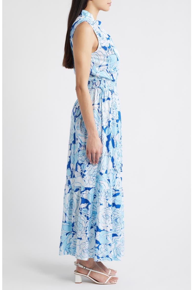 Amiria Sleeveless Maxi Dress, Alternate, color, CAPRI BLUE ROSANNA