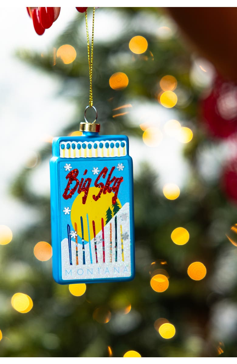 Furbish Matchbook Ornament - Big Sky, Alternate, color, Blue