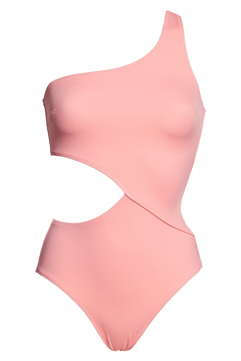 Claudia One-Piece Swimsuit, Alternate, color, FLAMINGO