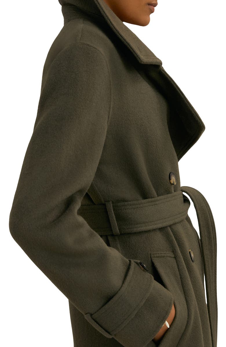 Reiss Atelier Scarlett Wool & Cashmere Wrap Coat, Alternate, color,