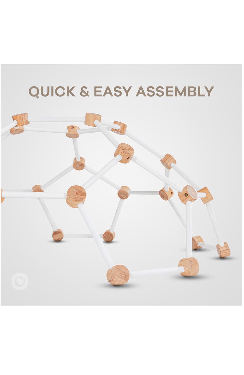 Comfy Cubs Wooden Climber for Kids, Alternate, color, White