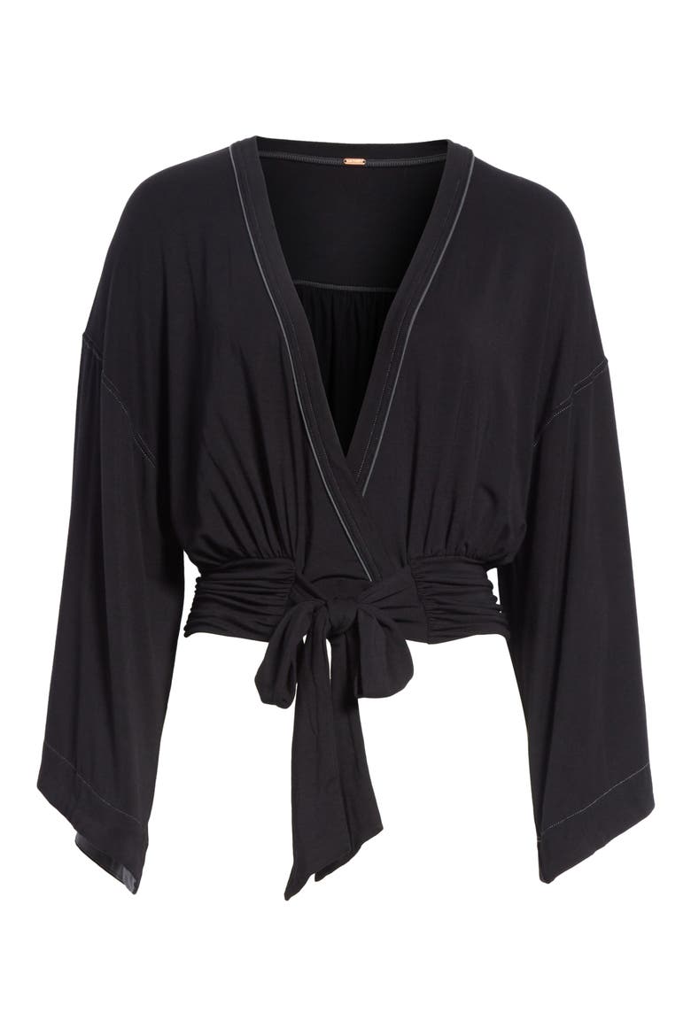 That's a Wrap Top, Alternate, color, BLACK