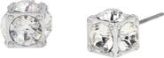 AllSaints Cube Crystal Stud Earrings