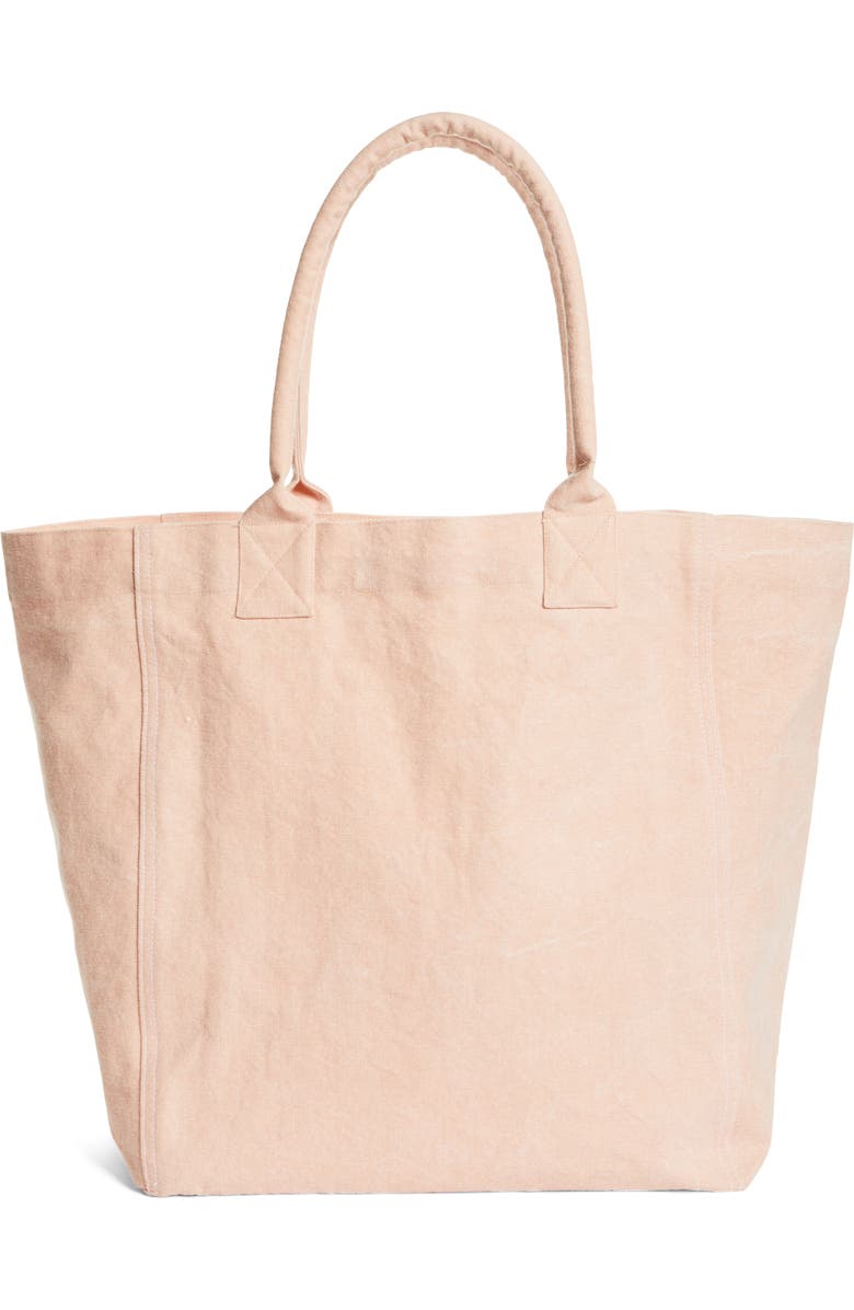 Isabel Marant Yenky Embroidered Logo Canvas Tote, Alternate, color,