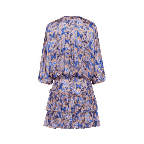 Vilebrequin Viscose And Silk Dress Disco Butterflly In Blue