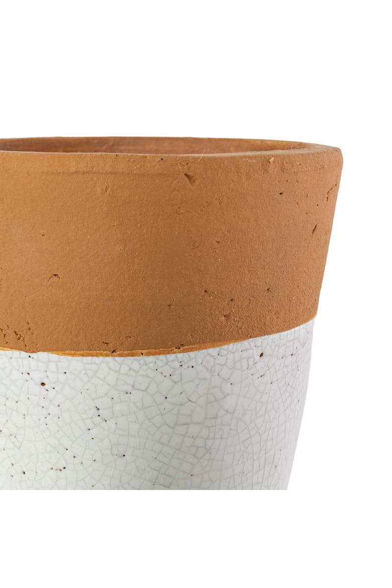 Terracotta Bottom Dipped Terracotta Planter, Alternate, color, Orange