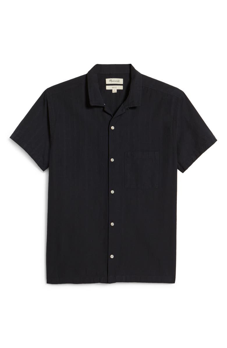 Madewell Textured Stripe Easy Camp Shirt, Alternate, color, 