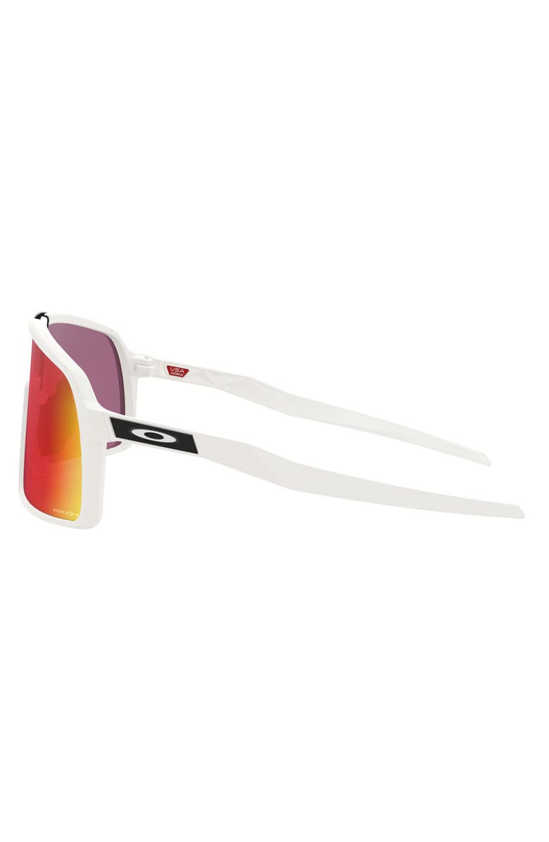 Oakley Sutro 137mm Prizm<sup>™</sup> Wrap Shield Sunglasses, Alternate, color, White