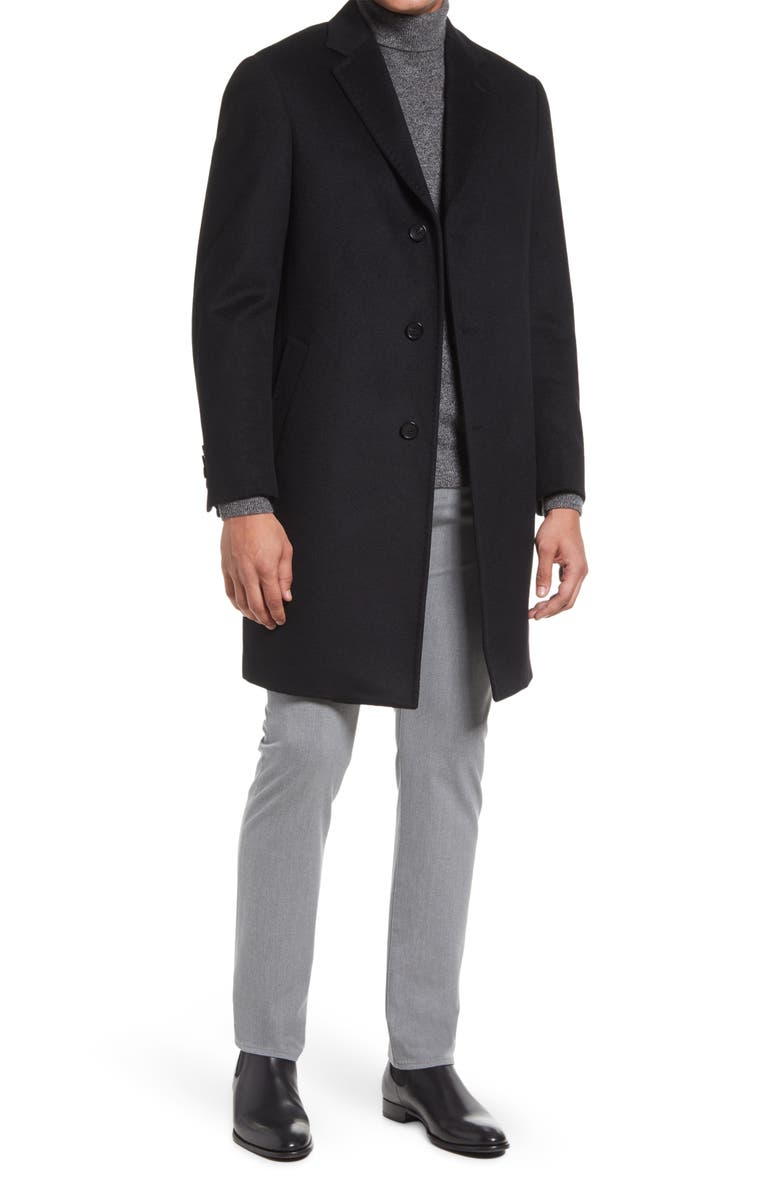 Cardinal of Canada Pierre Cashmere Coat, Main, color, Black