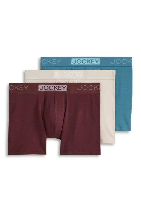 Men's Organic Cotton Stretch 4" Trunk - 3 Pack