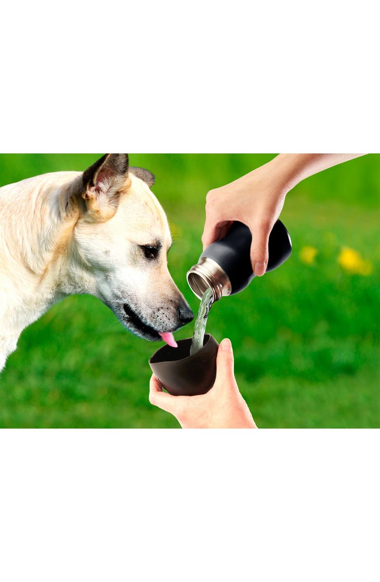 MOBILE DOG GEAR 9.5oz. Water Bottle - Black/Blue - Set of 2, Alternate, color, 