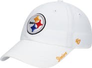 '47 Women's '47 White Pittsburgh Steelers Miata Clean Up Logo Adjustable Hat