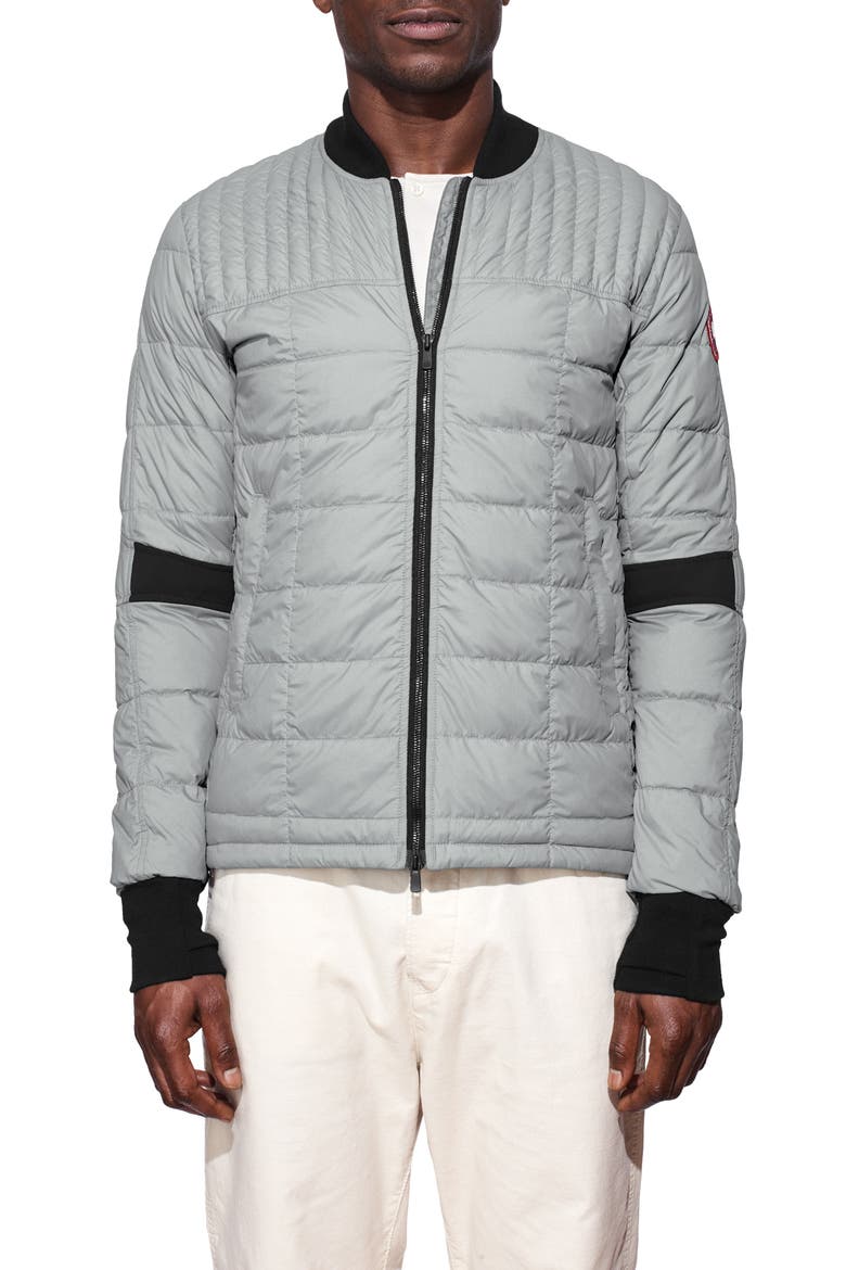 Dunham Slim Fit Down Bomber Jacket, Main, color, PERAFROST