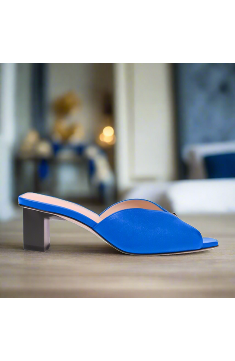 Tiannia Barnes Tiffany Mule Sandals - Low, Main, color, Cobalt Blue