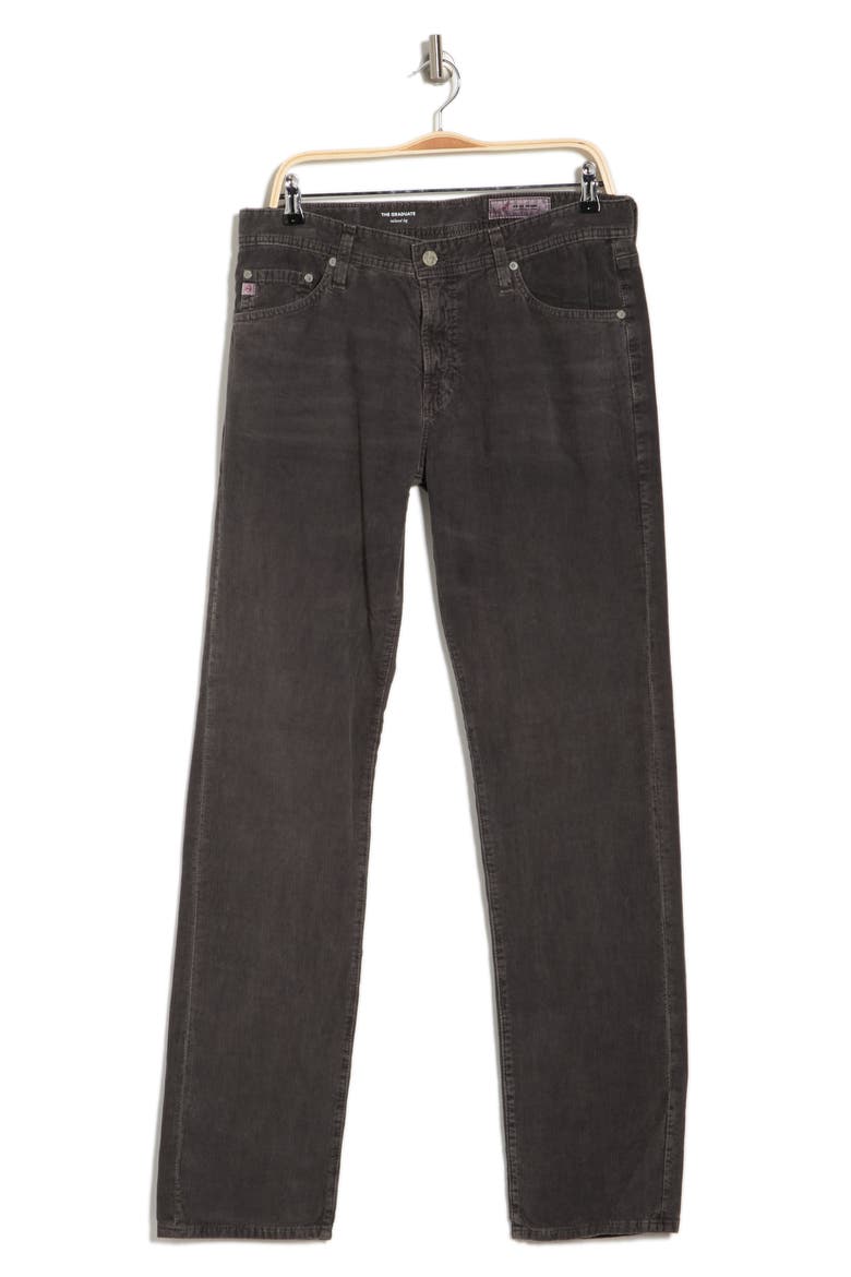 Graduate Tailored Straight Corduroy Pants, Alternate, color, SULFUR DARK ROCK