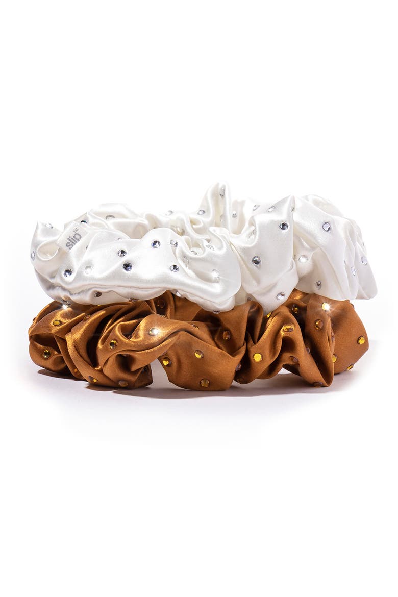Star Dust Pure Silk Skinny Scrunchie Set (Limited Edition), Alternate, color, NO COLOR