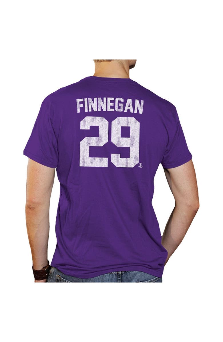 Retro Brand Men's Original Retro Brand Brandon Finnegan Purple TCU Horned Frogs NCAA Baseball T-Shirt, Alternate, color, 