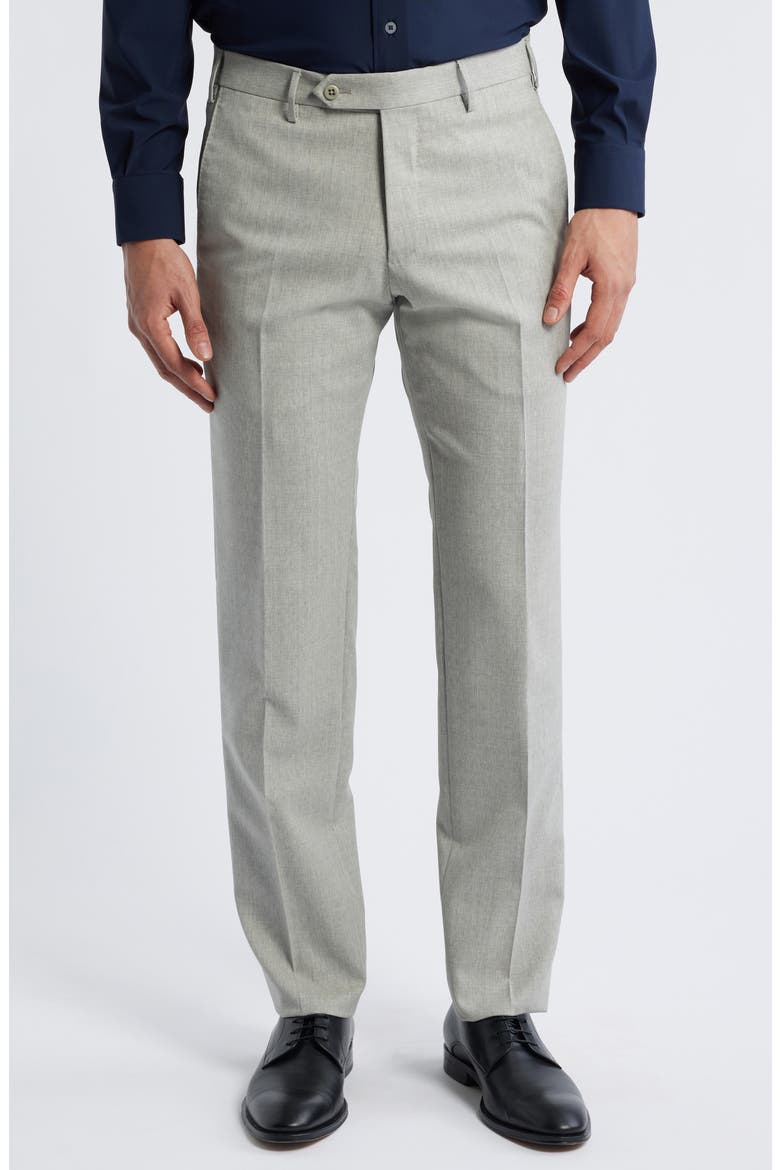 Parker Stretch Wool Trousers, Main, color, LIGHT GREY