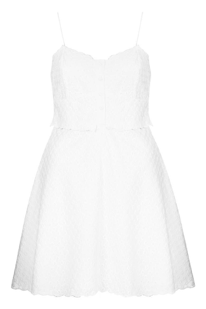 Cotton Eyelet Sundress, Alternate, color, WHITE