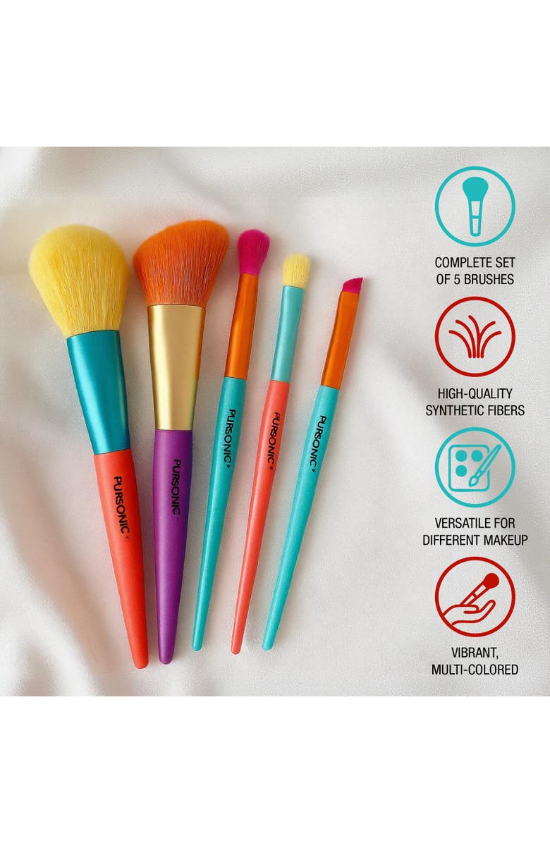 PURSONIC Studio Makeup Brush Set, Alternate, color, Multicolor