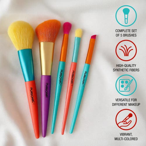 Pursonic Studio Makeup Brush Set In Multi