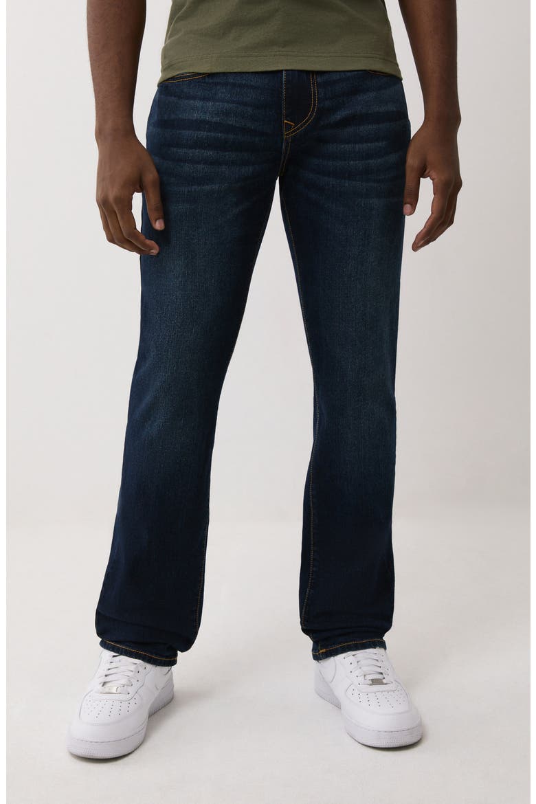 Ricky Straight Leg Jeans, Main, color, DARK MAHOGANY WOOD WASH