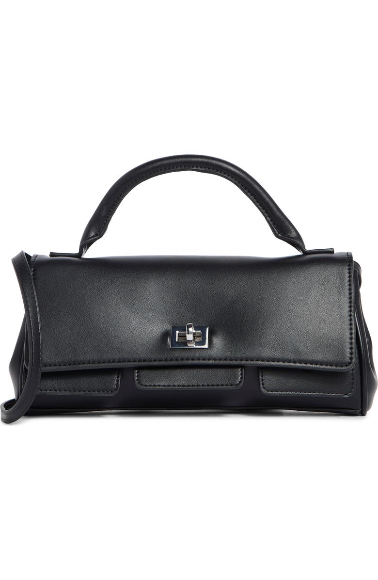 Melie Bianco Stevie Top Handle Handbag, Main, color, Black