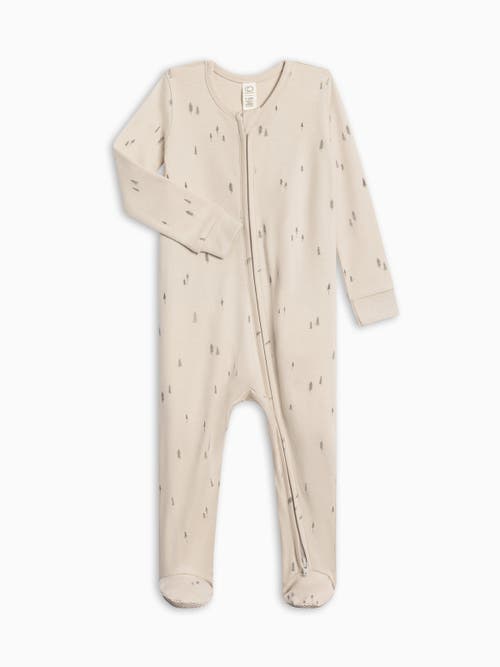 Colored Organics Kids'  Organic Cotton Peyton Zipper Sleeper In Neutral