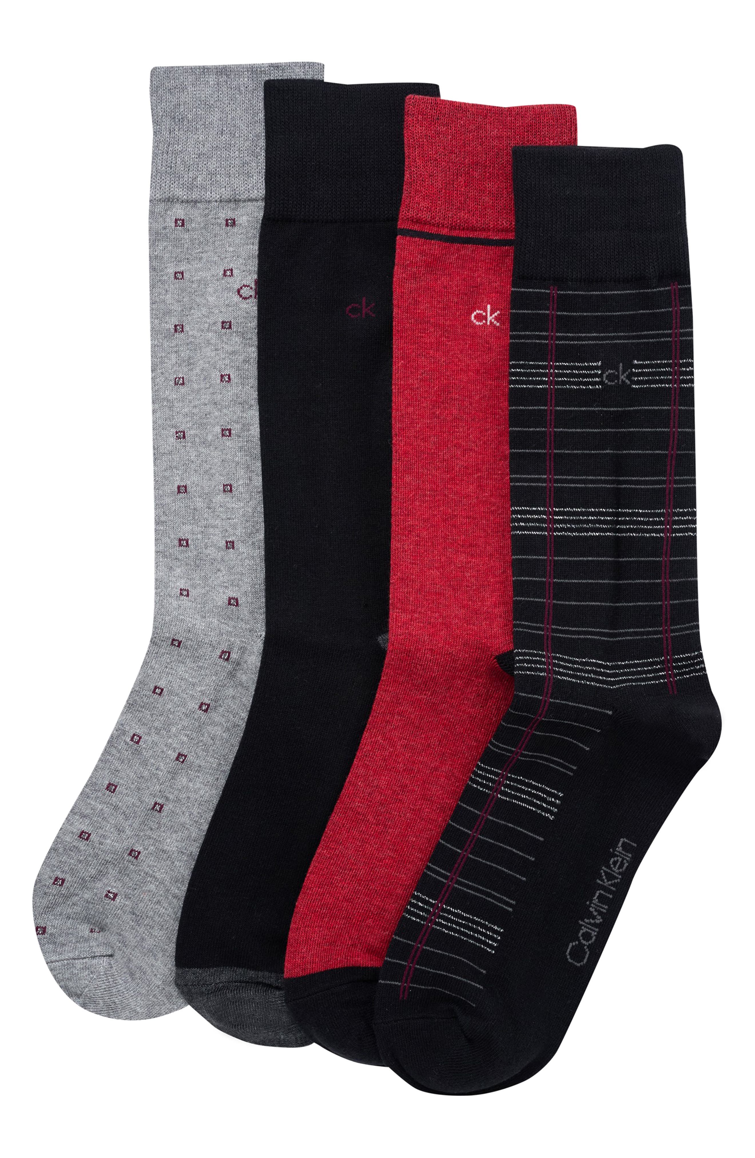 Calvin Klein Assorted 4-Pack Dress Socks