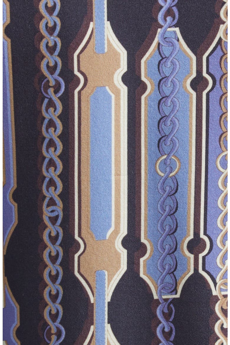 Heritage Chain Bridle Print Turtleneck Top, Alternate, color, MIDNIGHT MULTI