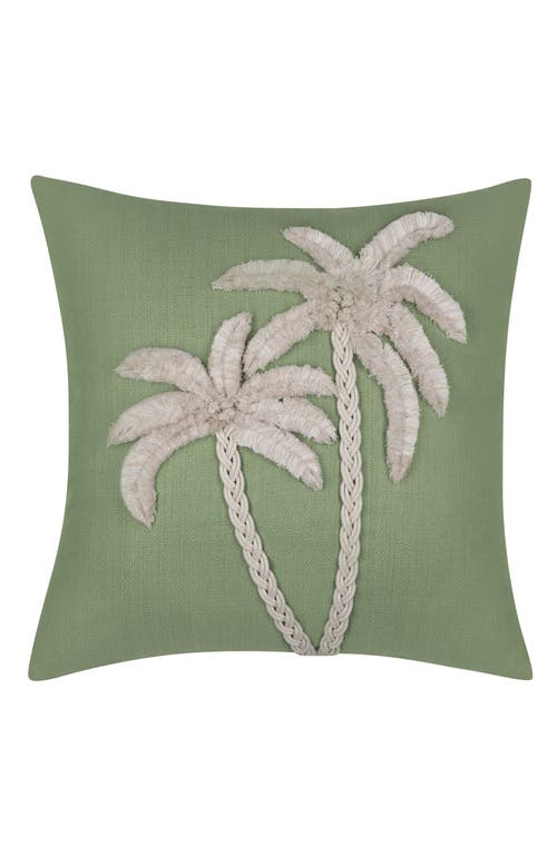 Elaine Smith Escape Handmade Applique Indoor & Outdoor Woven Accent Pillow