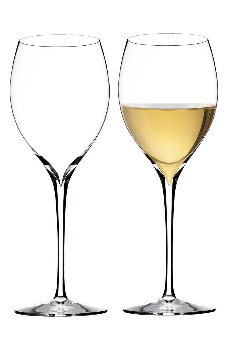 Waterford Elegance Set of 2 Fine Crystal Chardonnay Glasses, Alternate, color, 