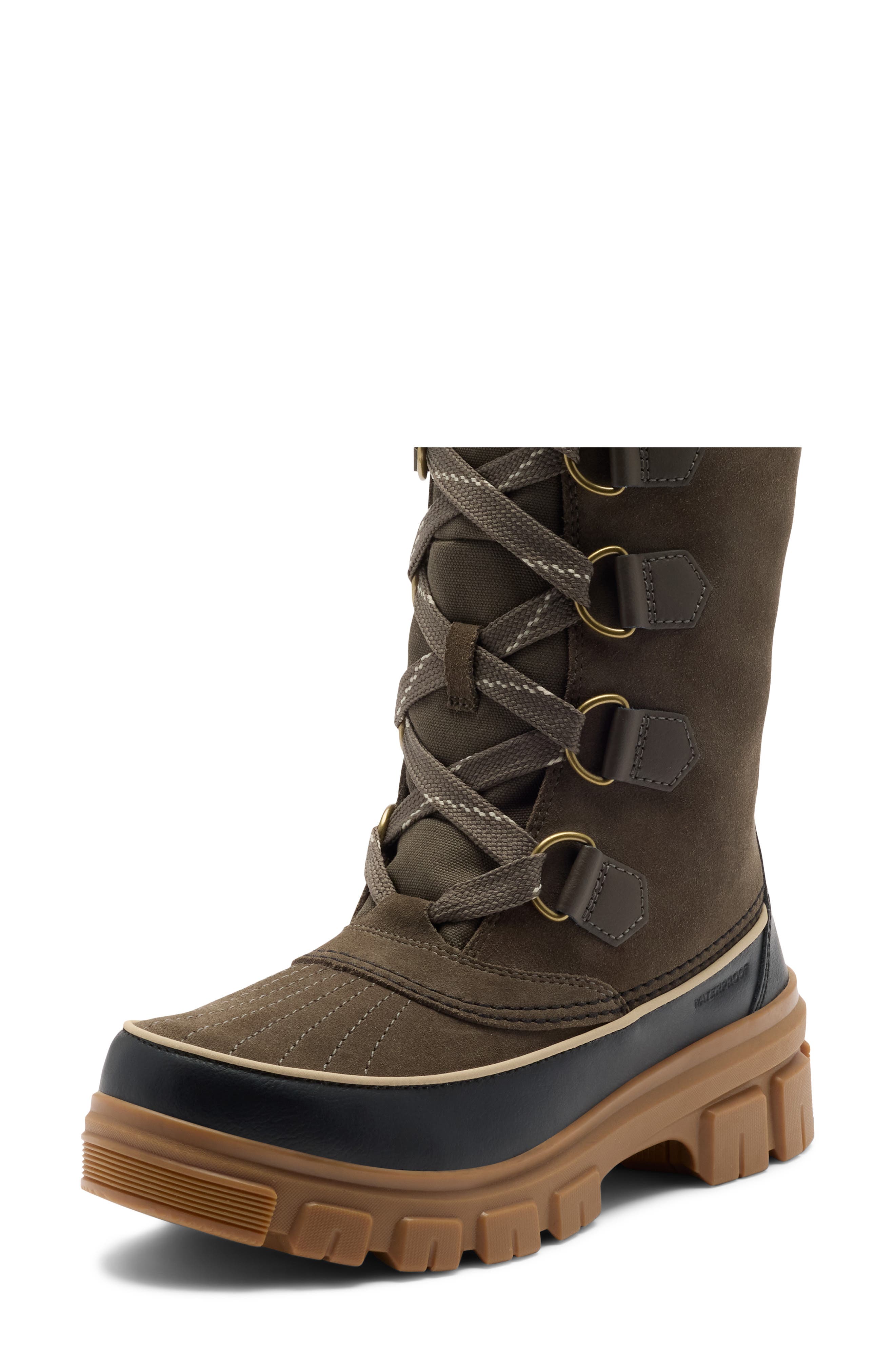 Tivoli V Faux Fur Lined Tall Waterproof Boot, Alternate, color, MAJOR/ BLACK