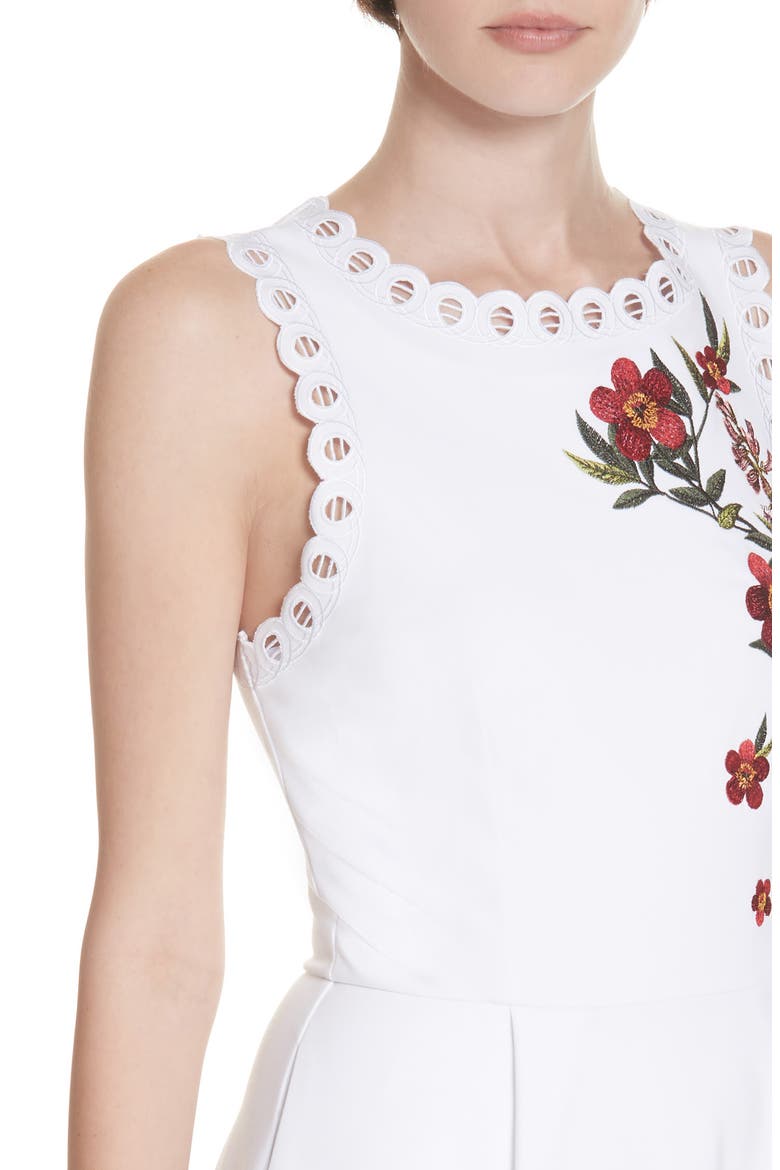 Kristil Kirstenbosch Skater Dress, Alternate, color, WHITE