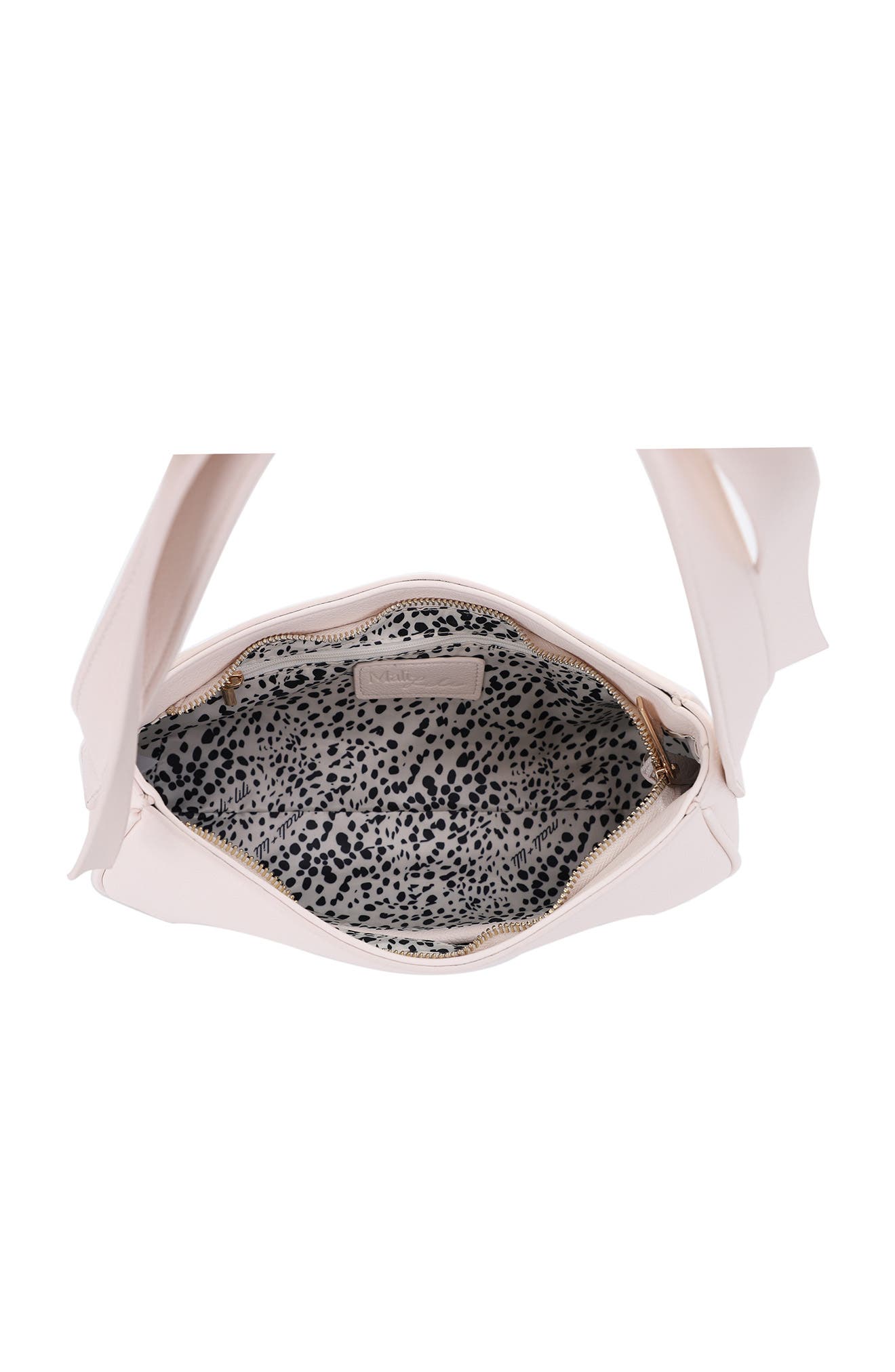 Mali + Lili Marissa Bow Recycled Vegan Leather Shoulder Bag, Alternate, color, Ivory